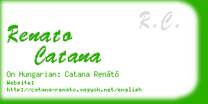 renato catana business card